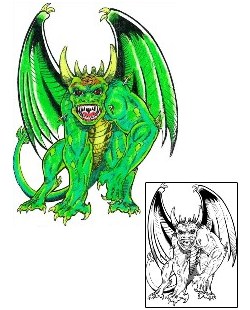 Gargoyle Tattoo Mythology tattoo | LNF-00031