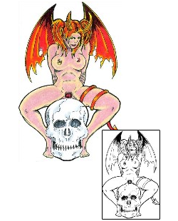 Devil - Demon Tattoo Horror tattoo | LNF-00038