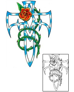 Cross Tattoo Religious & Spiritual tattoo | LNF-00056