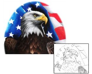 Patriotic Tattoo Animal tattoo | LOF-00016