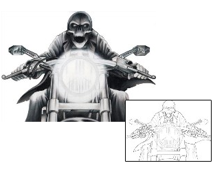 Biker Tattoo Horror tattoo | LOF-00026