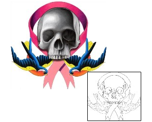 Skull Tattoo Horror tattoo | LOF-00036