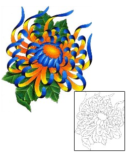Chrysanthemum Tattoo Plant Life tattoo | LOF-00043