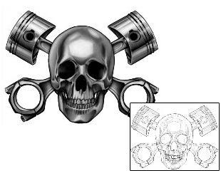 Skull Tattoo Horror tattoo | LOF-00062