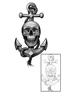 Anchor Tattoo Horror tattoo | LOF-00065