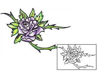 Rose Tattoo Plant Life tattoo | LPF-00031