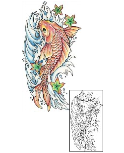 Asian Tattoo Marine Life tattoo | LPF-00057