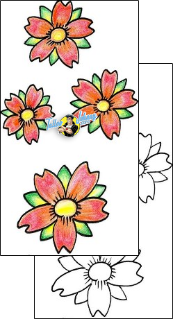 Flower Tattoo plant-life-flowers-tattoos-lucas-stock-lpf-00059