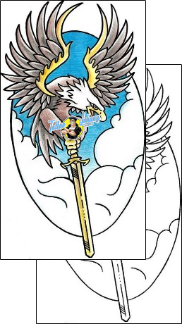 Eagle Tattoo animal-eagle-tattoos-lucas-stock-lpf-00069