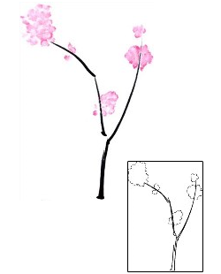 Cherry Blossom Tattoo Plant Life tattoo | LQF-00002