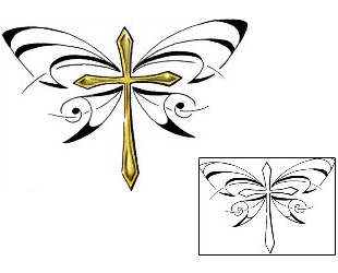 Butterfly Tattoo Religious & Spiritual tattoo | LQF-00005