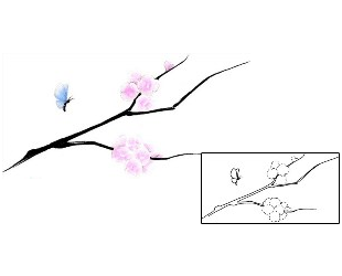 Cherry Blossom Tattoo Plant Life tattoo | LQF-00010
