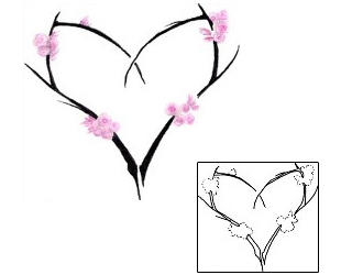 Cherry Blossom Tattoo For Women tattoo | LQF-00033