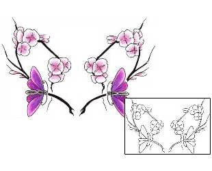 Cherry Blossom Tattoo Plant Life tattoo | LQF-00038