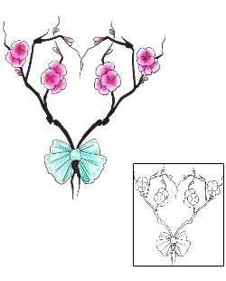 Cherry Blossom Tattoo For Women tattoo | LQF-00062