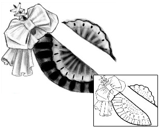 Ribbon Tattoo LQF-00067