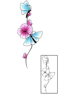 Cherry Blossom Tattoo Insects tattoo | LQF-00083