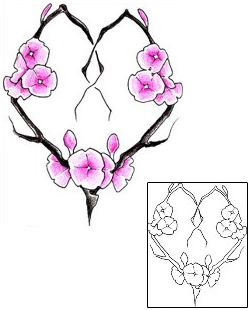 Cherry Blossom Tattoo For Women tattoo | LQF-00086