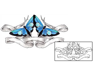 Butterfly Tattoo Miscellaneous tattoo | LQF-00146