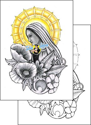 Flower Tattoo religious-tattoos-loren-ries-lqf-00150