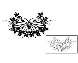 Butterfly Tattoo LQF-00160