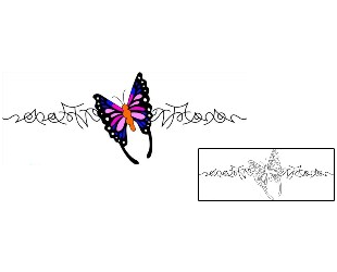 Butterfly Tattoo Specific Body Parts tattoo | LRF-00013