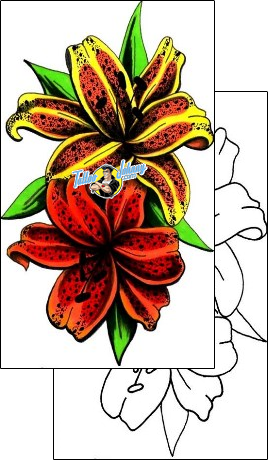 Flower Tattoo plant-life-flowers-tattoos-lady-tat2-lrf-00018