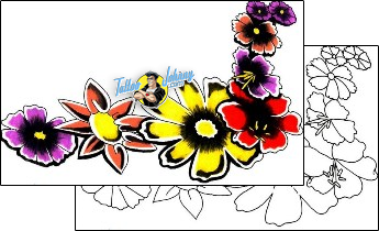 Flower Tattoo plant-life-flowers-tattoos-lady-tat2-lrf-00036