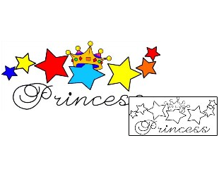 Picture of Princess Star Tattoo