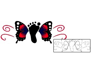 Footprint Tattoo For Women tattoo | LRF-00045