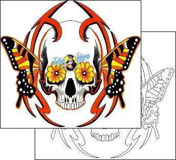 Skull Tattoo horror-skull-tattoos-lady-tat2-lrf-00067