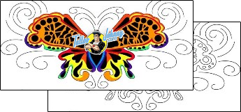 Butterfly Tattoo for-women-lower-back-tattoos-lady-tat2-lrf-00069