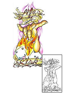 Fire – Flames Tattoo Specific Body Parts tattoo | LSF-00117