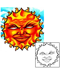 Sun Tattoo Astronomy tattoo | LSF-00133