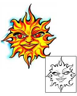 Sun Tattoo Astronomy tattoo | LSF-00135