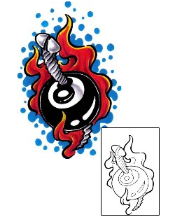 Eight Ball Tattoo Miscellaneous tattoo | LYF-00003