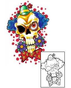 Picture of Crafty Clown Tattoo