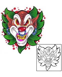 Picture of Pierced Paulie Clown Tattoo