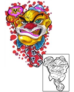 Clown Tattoo Tattoo Styles tattoo | LYF-00012