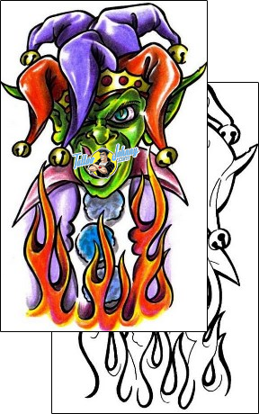 Joker - Jester Tattoo miscellaneous-fire-tattoos-lucky-13-sinakhom-lyf-00020