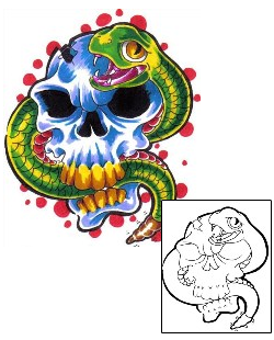 Snake Tattoo Horror tattoo | LYF-00027