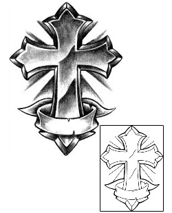 Banner Tattoo Religious & Spiritual tattoo | LYF-00071
