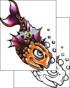 Fish Tattoo tattoo-styles-cartoon-tattoos-lucky-13-sinakhom-lyf-00076