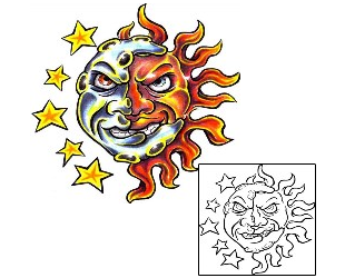 Sun Tattoo Miscellaneous tattoo | LYF-00078