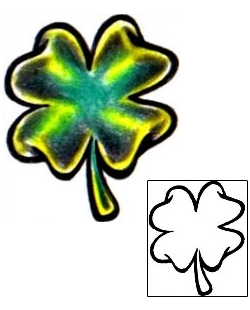 Clover Tattoo Specific Body Parts tattoo | LYF-00087