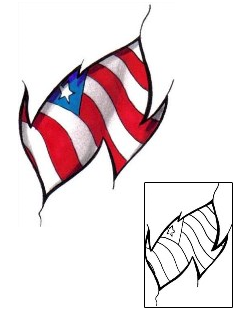 Patriotic Tattoo Horror tattoo | LYF-00132