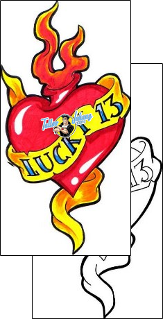 Heart Tattoo for-women-heart-tattoos-lucky-13-sinakhom-lyf-00142