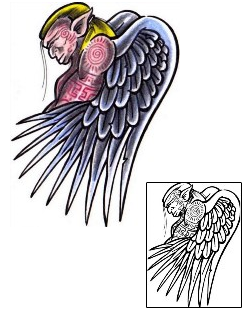 Wings Tattoo Religious & Spiritual tattoo | LYF-00151