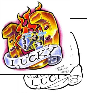 Dice Tattoo gambling-dice-tattoos-lucky-13-sinakhom-lyf-00185