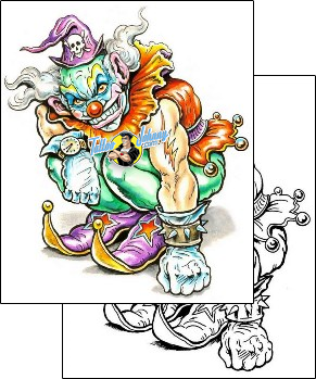 Evil Tattoo clown-tattoos-marty-holcomb-m1f-00024
